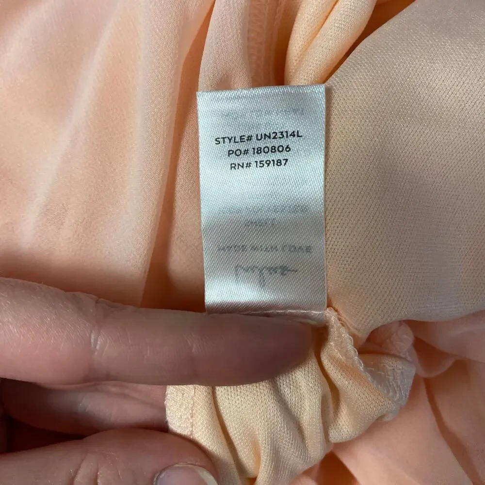 Lulus NWT Brilliant Perfection Blush Pink Cold-Shoulder Tiered Maxi Dress Size S